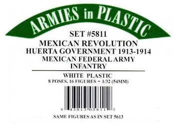 Mexican Revolution - Huerta Government Mexican Federal Army Infantry 1913-1914
