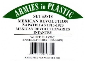 Mexican Revolution - Zapatistas Mexican Revolutionaries Infantry 1913-1920