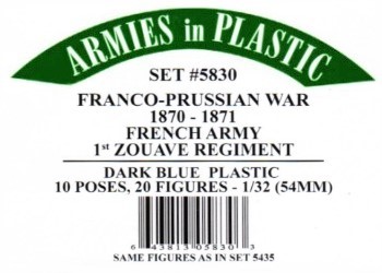 Franco-Prussian War - French Army 1st Zouave Regiment 1870-1871