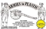 American Revolution - State Artillery Companies.  3rd New York, 6th Virginia, 6th Maryland